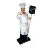 ER006 Chef with three-dimensional mustache 180 cm high with blackboard