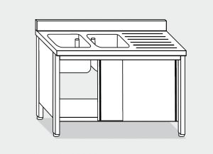 LT1013 Laver Cabinet sur l'acier inoxydable