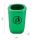 T102050 Green Polyethylene Litter bin 50 liters for outdoor areas