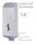 T105036 AISI 304 polished stainless steel soap dispenser pull 1,2 l.
