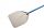 A-37RF-180 Pizza shovel in anodized aluminum perforated rect. 36x36 cm handle 180 cm