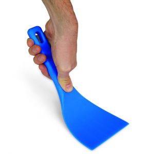 AC-STF12 Flexible spatula in shockproof light blue material, blade width 12 cm