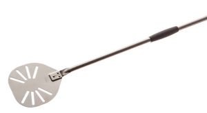 IR-20F Stainless steel pizza peel ø 20 cm reinforced with perforated handle 150 cm