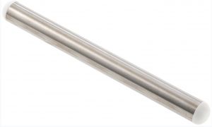 MTI33 Stainless steel pizza rolling pin, length 33 cm ø 2.50