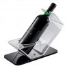 EV00218 SINGLE - Botella expositora de vino base negra diámetro 8,2 cm