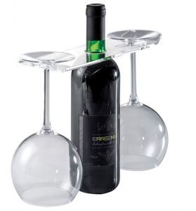 EB00201 GLASSES - Présentoir à vin et verres pour bouteilles avec trou 3,3 cm