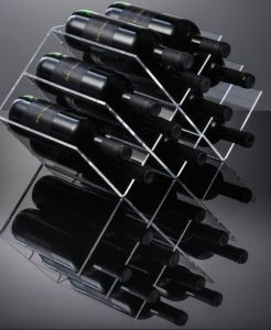 EV02801 GEOMETRIC - Présentoir à vin avec 12 sièges pour bouteilles ø 8,2 cm