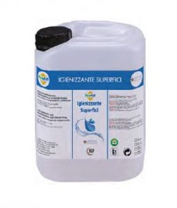 T799079 Sanitizing liquid based on ammonium salts / peroxide for surfaces - 5 liter tank