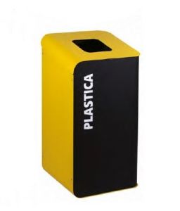 T789206 Waste paper bin for separate waste collection 80 liters - Yellow