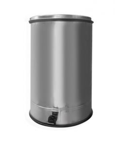 T790280 Cylindrical Stainless Steel Container With Pedal 80 Liters Pelicant