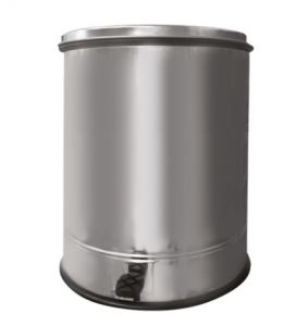 T790260 Cylindrical Stainless Steel Container With 60 Liters Pelicant Pedal