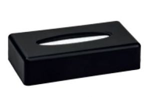 T130005-FM Porta fazzoletti rettangolare ABS nero - PRODOTTO NUOVO