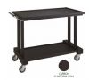 LP1000CA Service trolley in carbon-colored wood - 2 shelves - Dimensions 115 x 55 x 108 (h)
