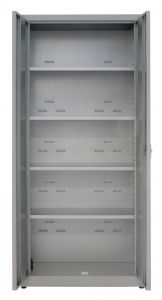IN-Z.694.21 Storage Cabinet with 2 Plasticized Zinc Doors 70x40x180 H
