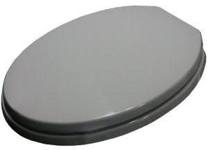 LX3523 Seat with lid - lacquered wood - pearl gray colour