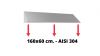 IN-699.60.16 Tetto inclinato in acciaio inox AISI 304 dim. 160x60 cm. per armadio IN-690.16.60