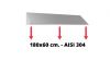 IN-699.60.17 Tetto inclinato in acciaio inox AISI 304 dim. 180x60 cm. per armadio IN-690.18.60