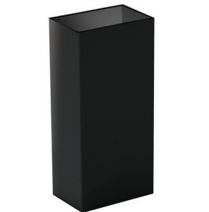 T790402 Waste paper container for separate collection in black metal body only 60 litres