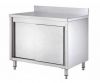 GDASR106A Cabinet table with sliding doors and splashback 1000x600x950