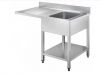 GDS127R1DW Cantilevered sink line with 1 right bowl dim.1200 x 700 x 950h