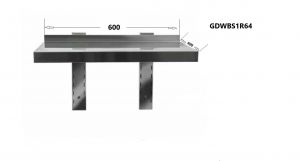 GDWBS1R64 Stainless steel shelf 600x400x400 (H)