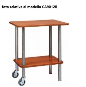CA9012RCA Carbon wooden gueridon trolley 70x50x78h