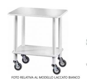 CL903CA Gueridon trolley in carbon wood 70x50x78h