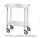 CL903CA Gueridon trolley in carbon wood 70x50x78h
