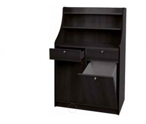 ML3100SSCA High living room cabinet with 2 doors dim 95x49x144h charcoal color