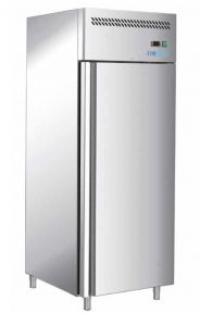 G-GN650TN-FC - Professional single door stainless steel AISI201 ventilated refrigerator 