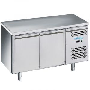 M-GN2100BT-FC Mesa refrigerada para gastronomía GN1/1 en acero inoxidable AISI201