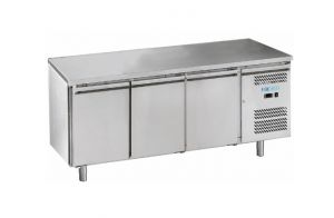 M-GN3100TN-FC Ventilated refrigerated counter in AISI201 stainless steel, 3 door