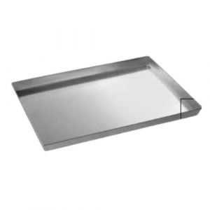 760AA40303 Rectangular baking tray in aluminised iron 40x30x3 cm