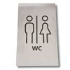 LE000-WMR Stainless steel plate MEN'S/WOMEN'S BATHROOM Less collection