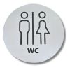 LE000-WMC Stainless steel plate MEN'S/WOMEN'S BATHROOM Less collection