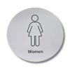  CL000-WC Plaque en acier inoxydable SALLE DE BAIN FEMME Collection Classique