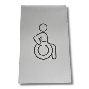 CL000-HR Stainless steel plate DISABLED BATHROOM Classic collection