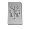 CL000-WMR Stainless steel plate MEN'S/WOMEN'S BATHROOM Classic collection