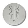 EL000-WMC Stainless steel plate MEN'S/WOMEN'S BATHROOM Elegance collection