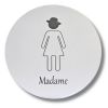  RE000-WC Plaque en acier inoxydable SALLE DE BAIN FEMME Collection Retrò