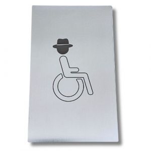 RE000-HR Stainless steel plate BATHROOM FOR DISABLED people Retrò collection