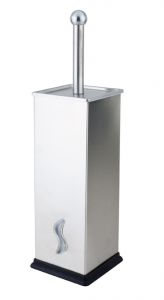T101822 wall-mounted AISI 304 polished s. steel Toilet brush holder
