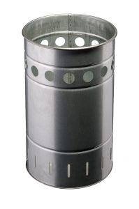T778030 Galvanized steel bin for outdoor areas 35 liters