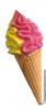 EG007D Icecream Cone in three-dimensional wallmounted Soft Bigusto
