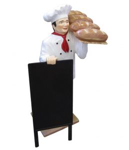 ER005B Chef avec pain en trois dimensions 140 hauteur 