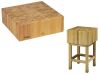 CCL1755 17cm wooden block with 50x50x90h stool