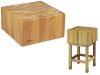 CCL2577 Wooden block 25cm with stool 70x70x90h