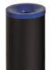 T770015 Fireproof paper bin Black steel with blue lid 50 liters