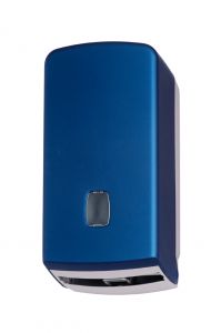 T104356 Distributore carta igienica interfogliata/rotolo ABS blu soft-touch