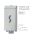T104036 AISI 304 polished stainless steel soap dispenser pull 0,5 liter